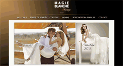Desktop Screenshot of magieblanche-mariage.com