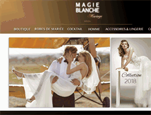Tablet Screenshot of magieblanche-mariage.com